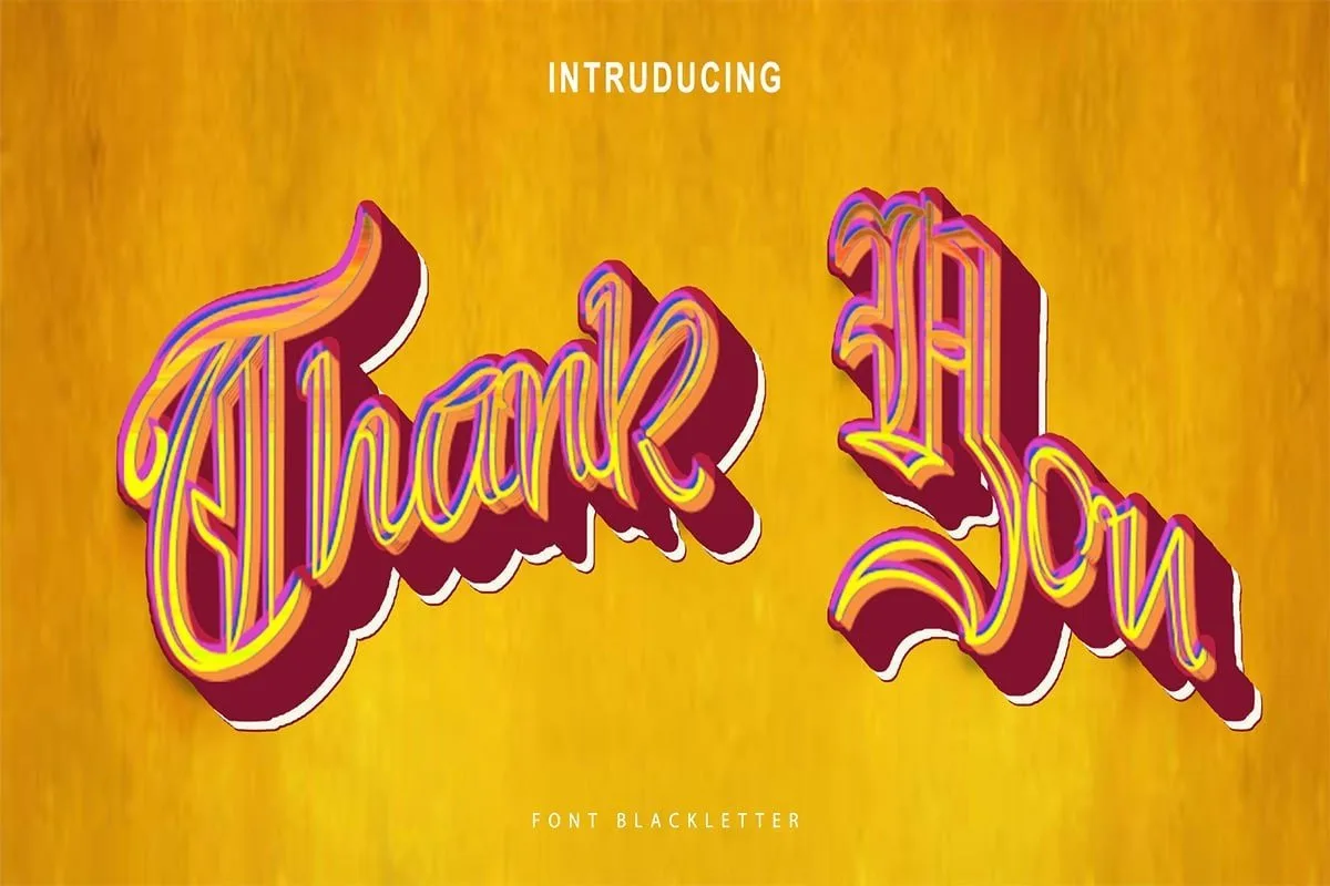 Blackletter Font Blackletter Font Poster 1