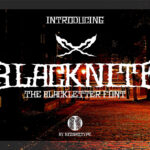 Blacknite Font Poster 3
