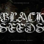 Blackseeds Font Poster 3