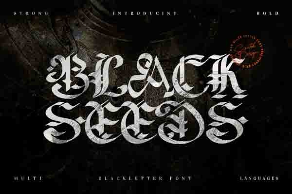 Blackseeds Font Poster 1
