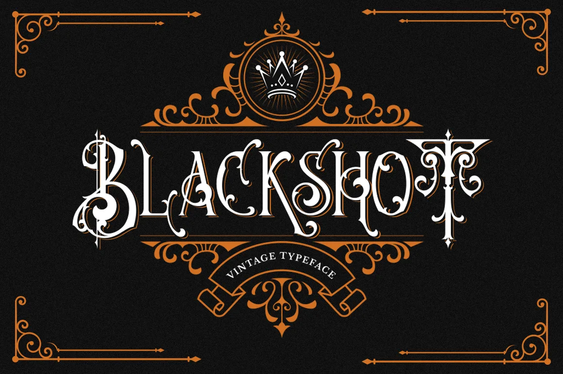 Blackshot Font Blackshot Font Poster 1