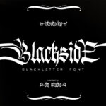 Blackside Font Poster 3