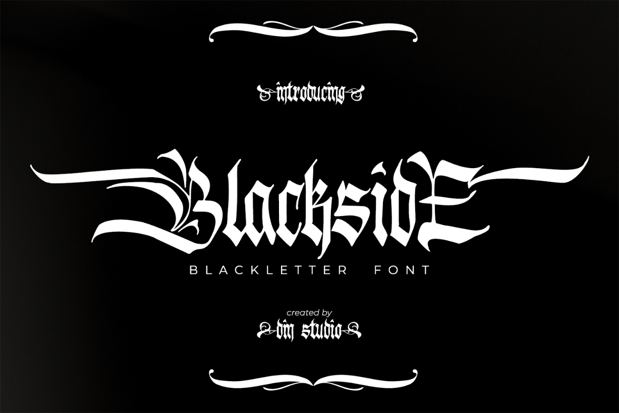Blackside Font Poster 1