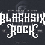Blacksix Rock Font Poster 3
