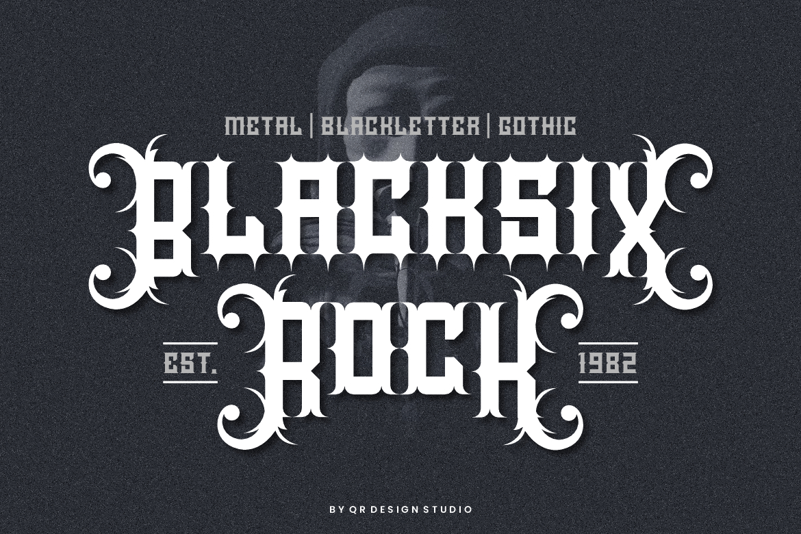 Blacksix Rock Font Poster 1