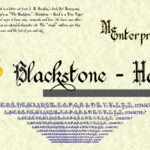 Blackstone Hand Font Poster 3