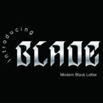 Blade Font Poster 3