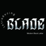 Blade Font Poster 1