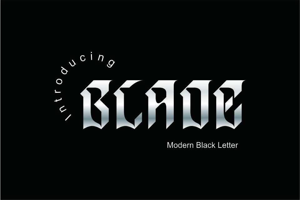 Blade Font Poster 1