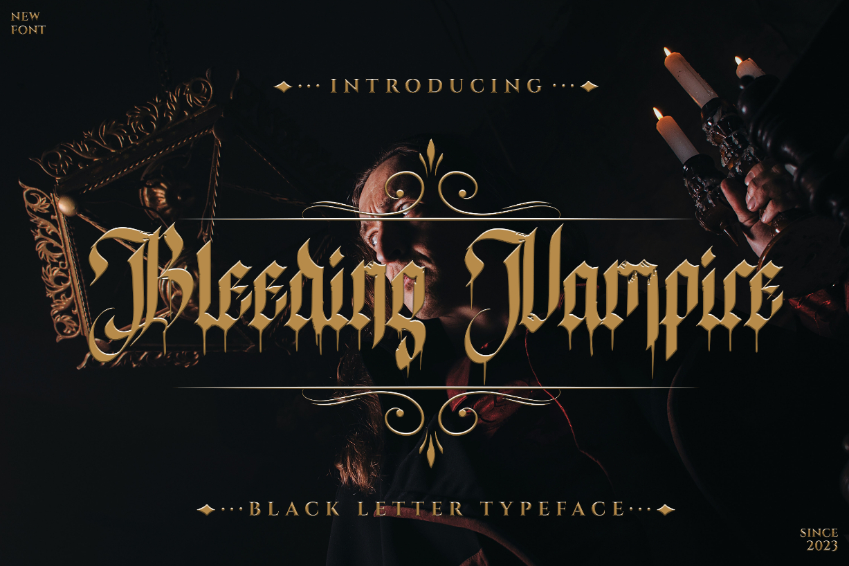 Bleeding Vampire Font