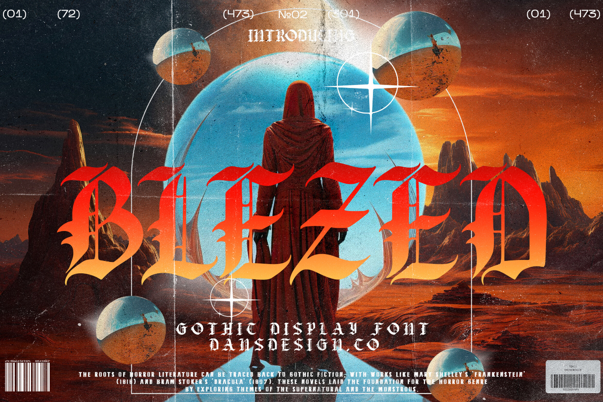 About Blezed Font Poster 1