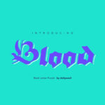 Blood Font Poster 7