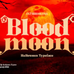 Blood Moon Font Poster 3
