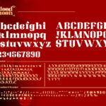 Blood Moon Font Poster 9
