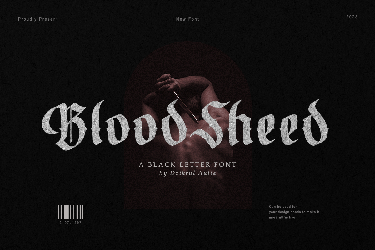 Blood Sheed Font Poster 1