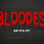 Bloodes Font Poster 3