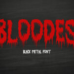 Bloodes Font Poster 3