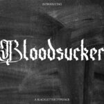 Bloodsucker Font Poster 3