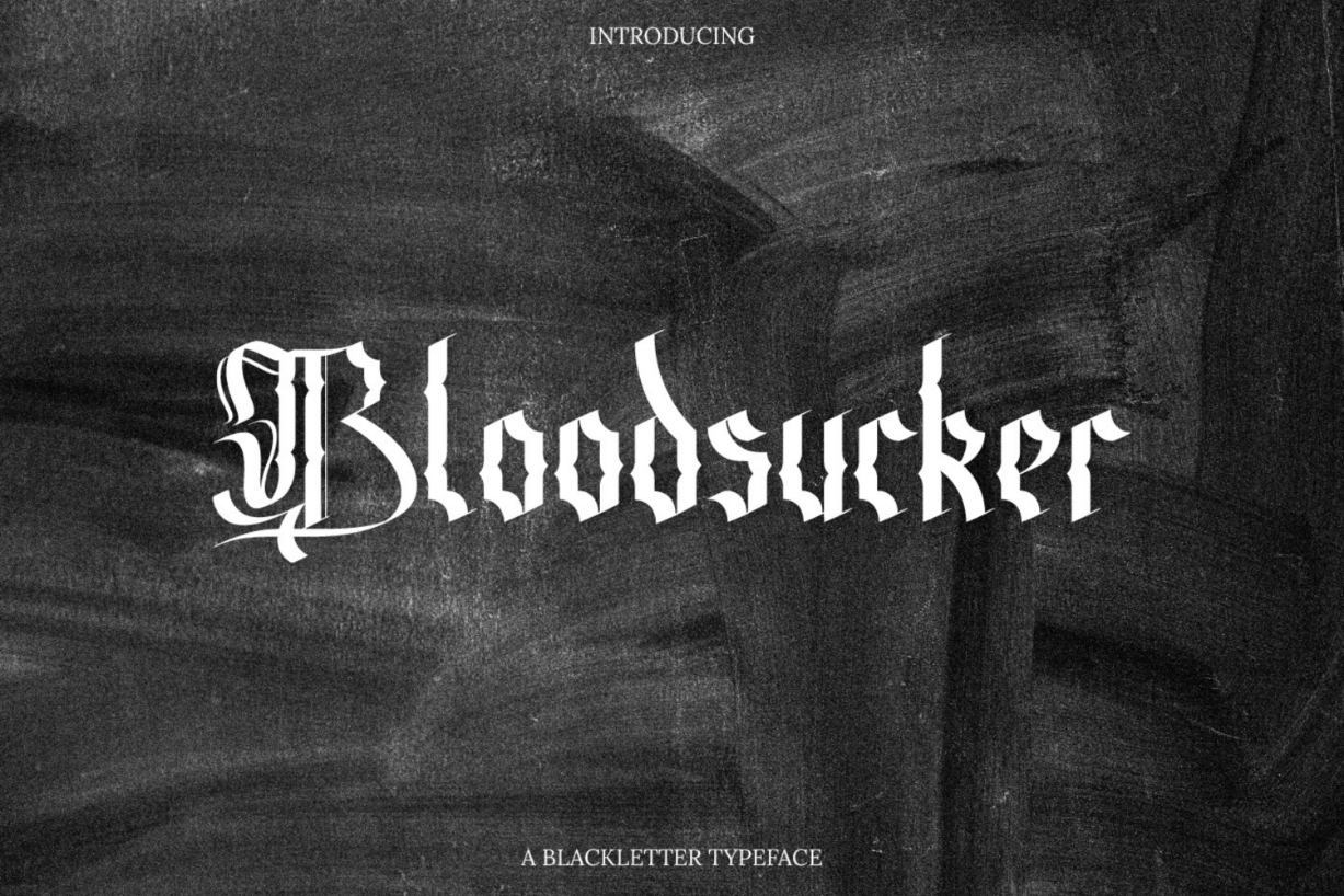 Bloodsucker Font Poster 1