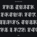 Bloodsucker Font Poster 2