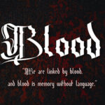 Bloodsucker Font Poster 8