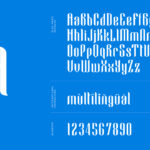 Blue Angel Font Poster 7