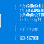 Blue Angel Font Poster 9