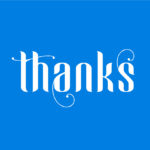 Blue Angel Font Poster 10