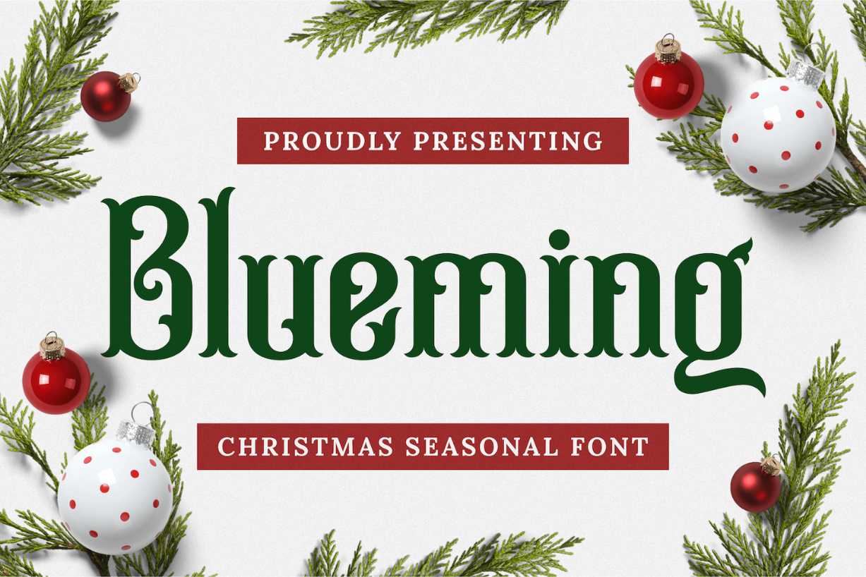 Blueming Font Poster 1