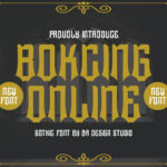 Bokcing Online Font Poster 3