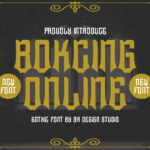 Bokcing Online Font Poster 3