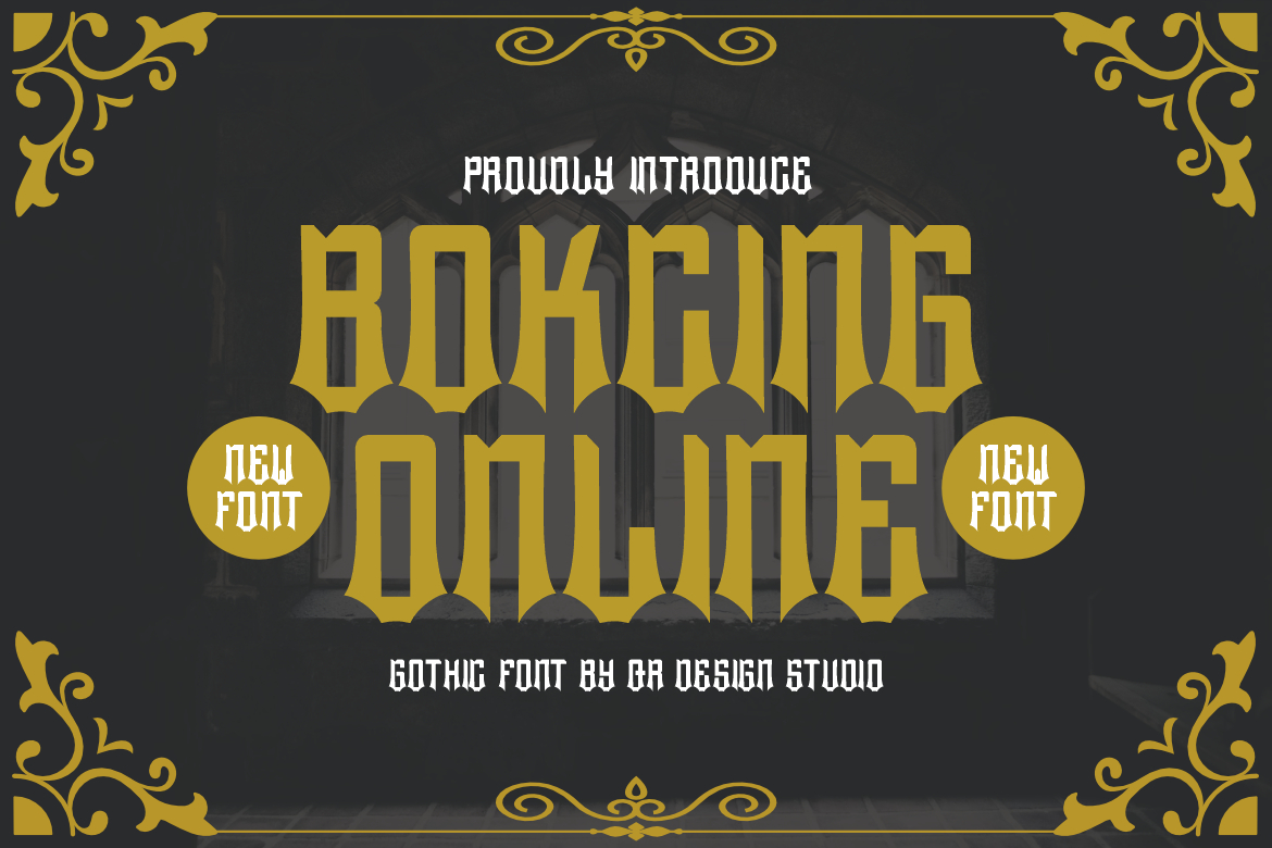 Bokcing Online Font Poster 1