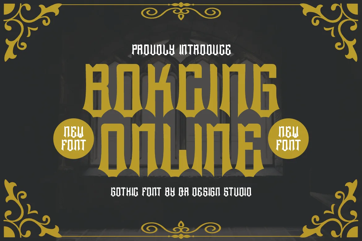 Bokcing Online Font Bokcing Online Font Poster 1