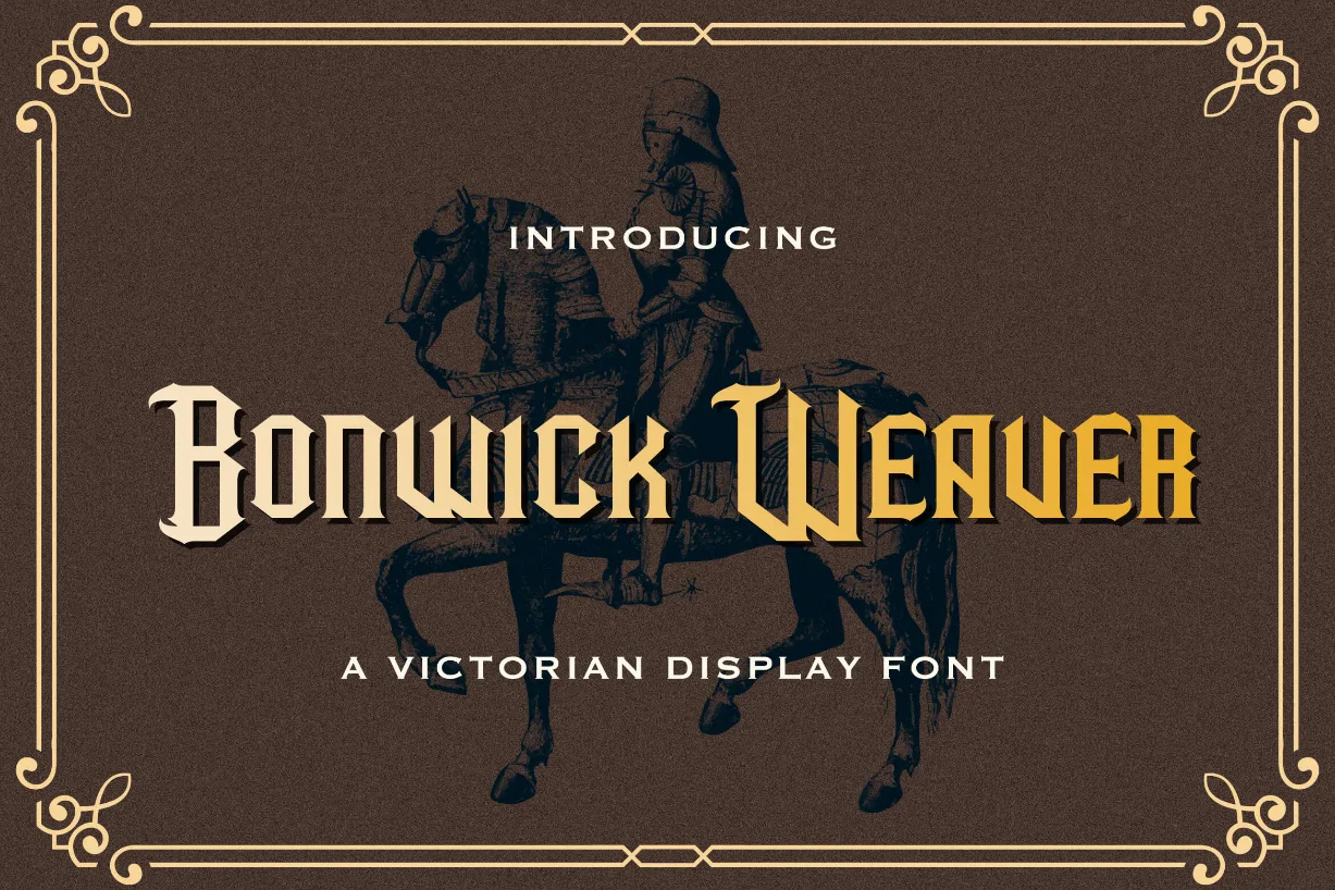 Bonwick Weaver Font Bonwick Weaver Font Poster 1