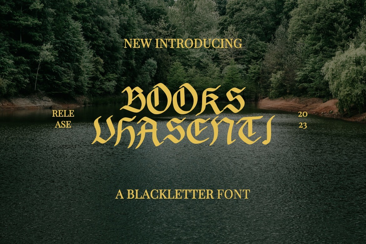 Books Vhasenti Font Poster 1