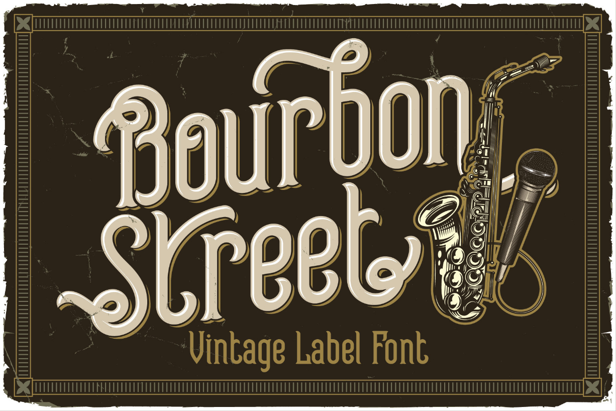 Bourbon Street Font Poster 1