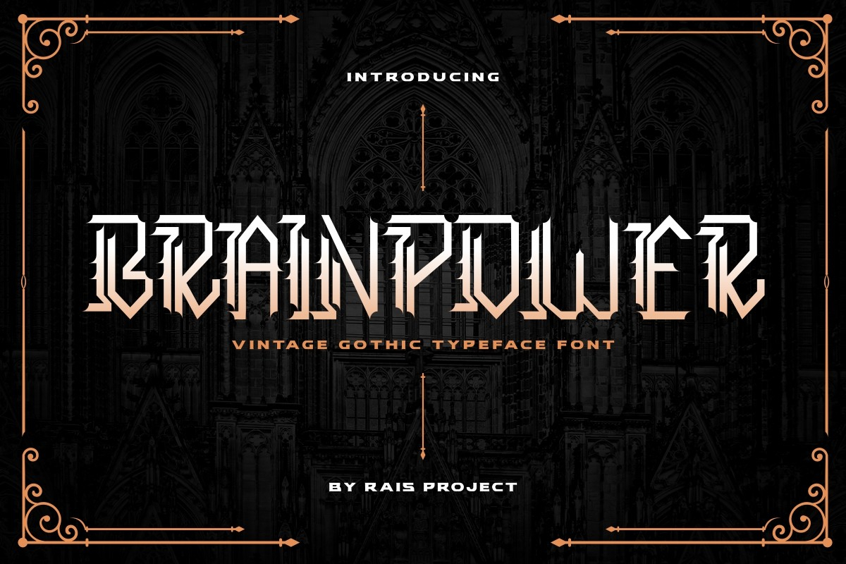 Brainpower Font Poster 1