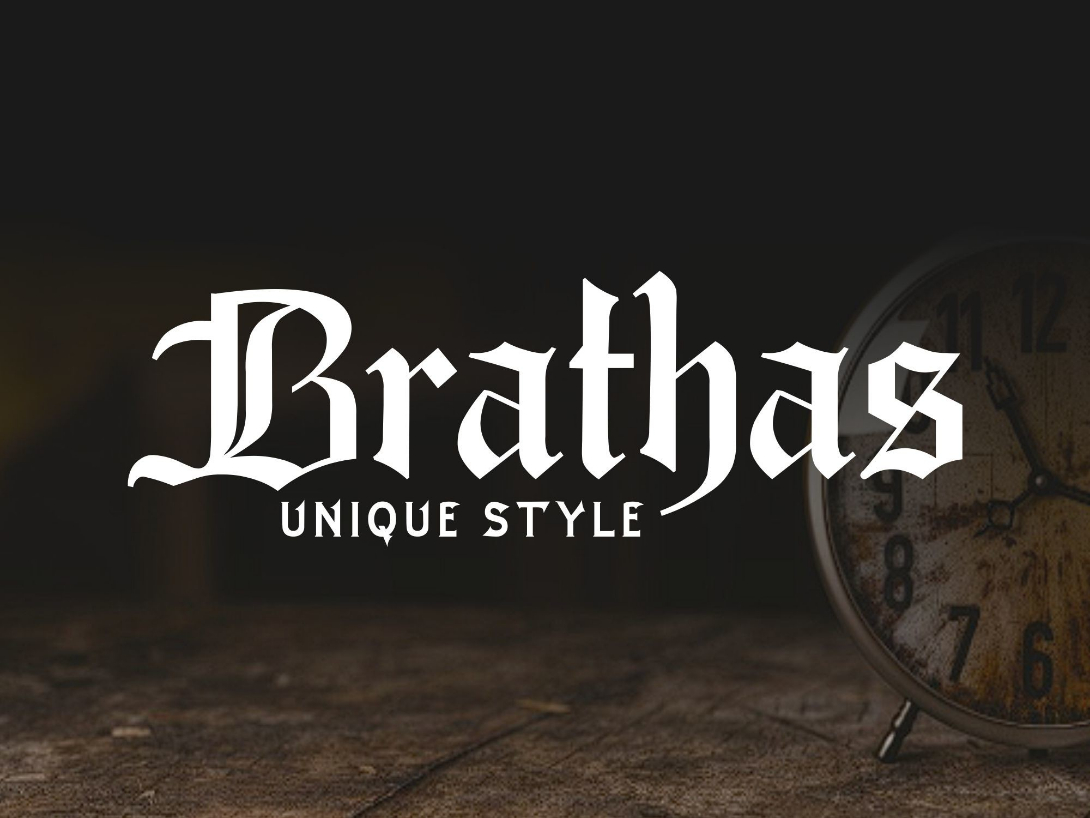 Brathas Font Poster 1
