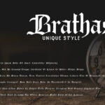 Brathas Font Poster 6