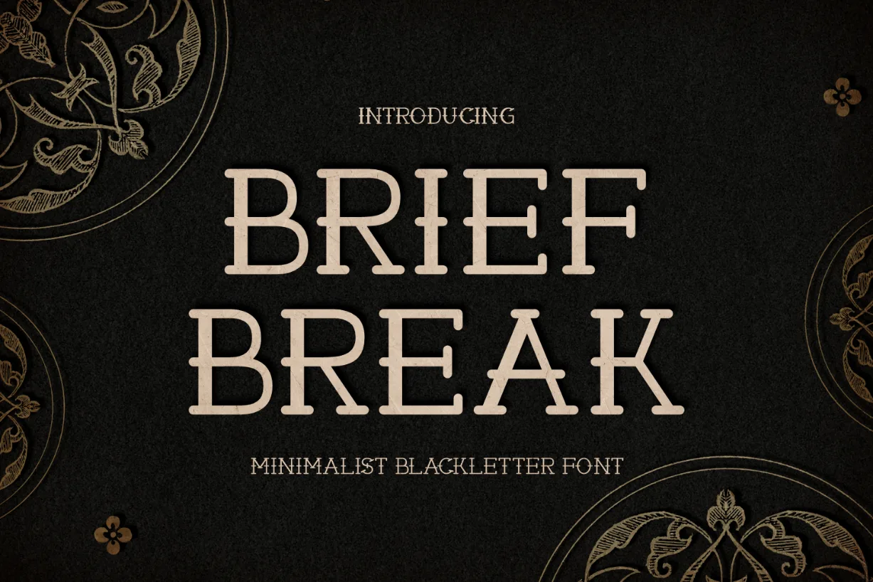 Brief Break Font Poster 1