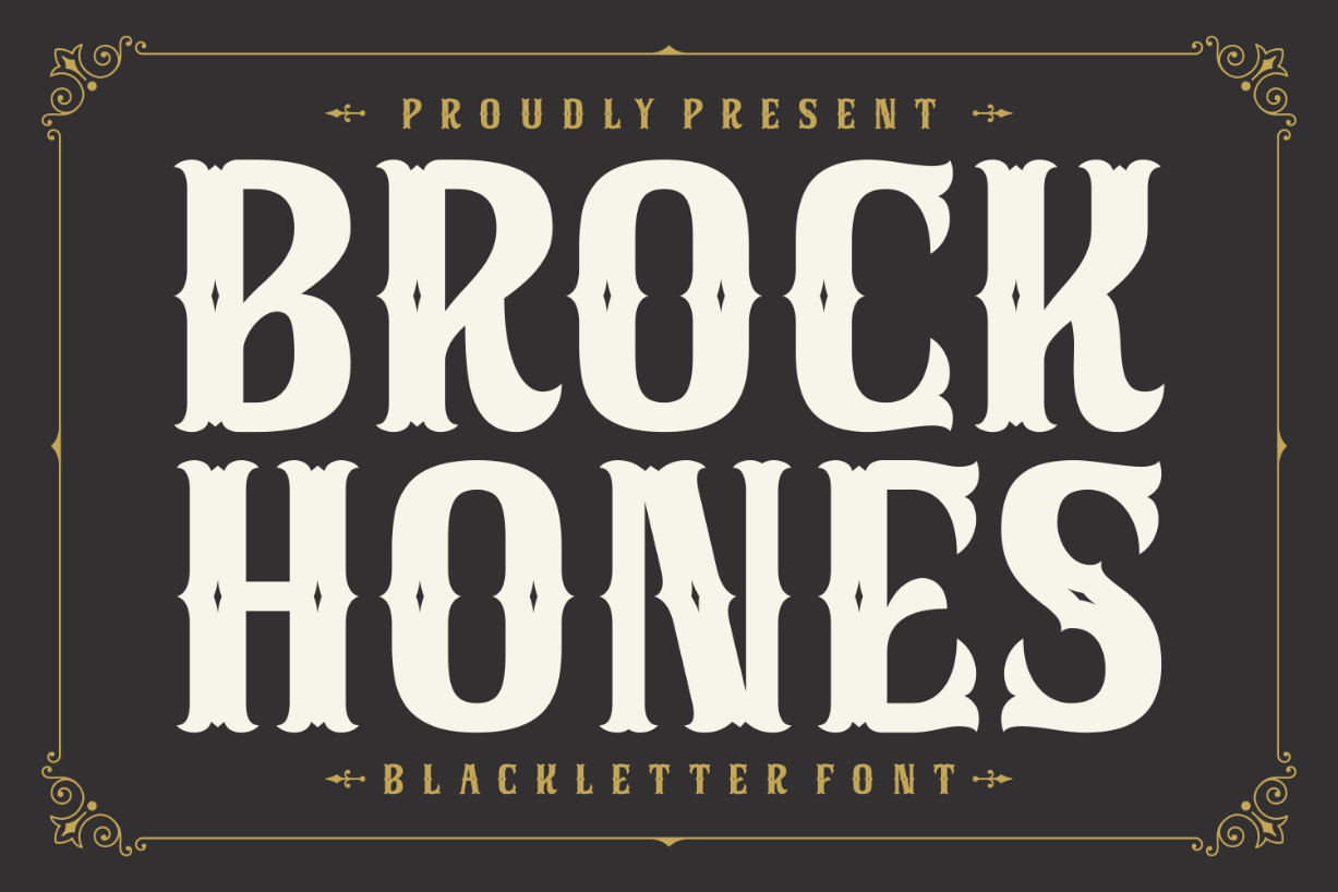 Brock Hones Font