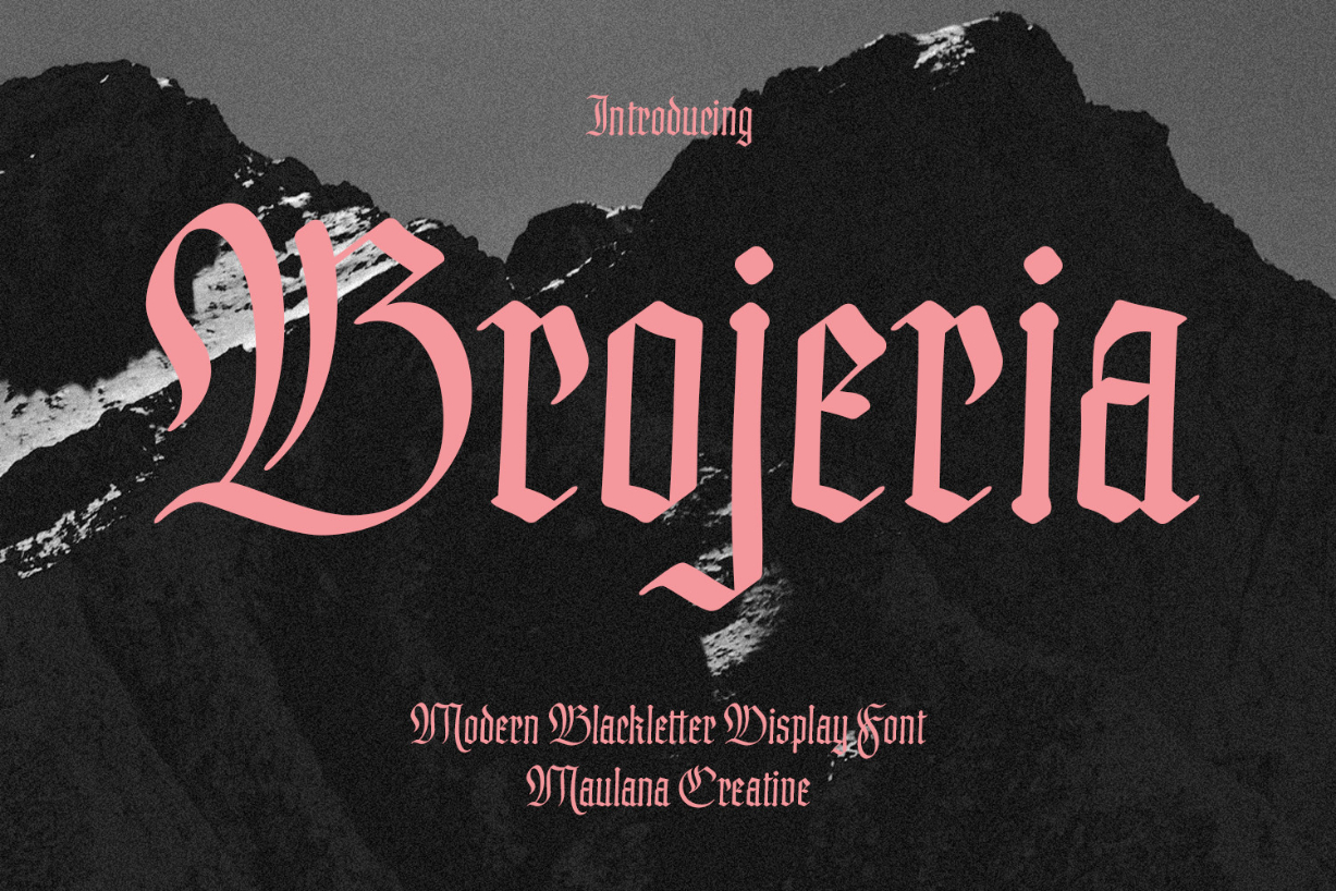 Brojeria Font Poster 1