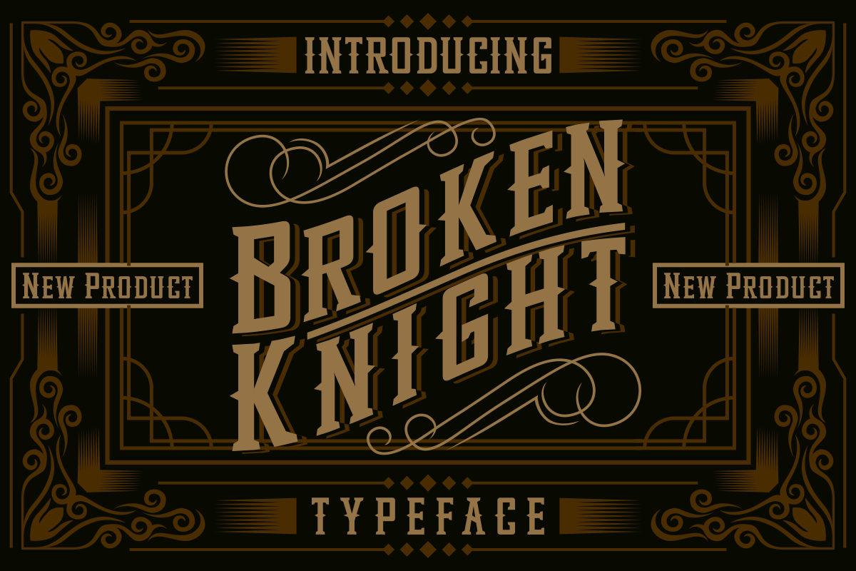 Broken Knight Font