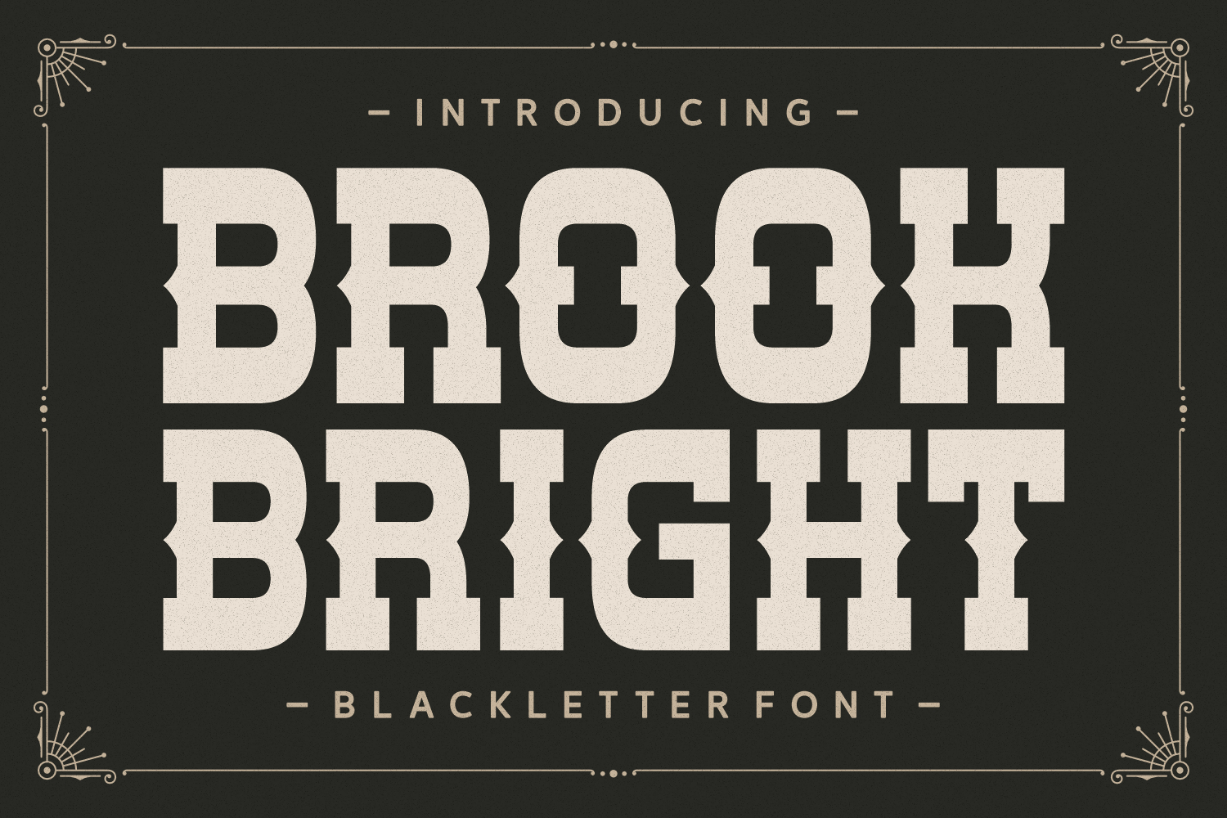 Brook Bright Font Poster 1