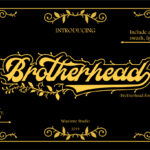 Brotherhead Font Poster 3