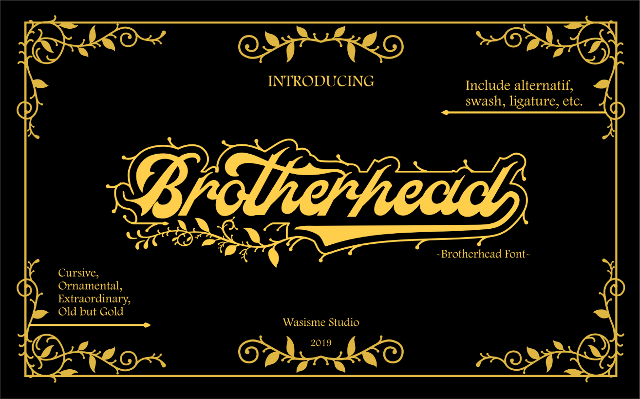Brotherhead Font Poster 1