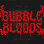 Bubblebloods Font Poster 3
