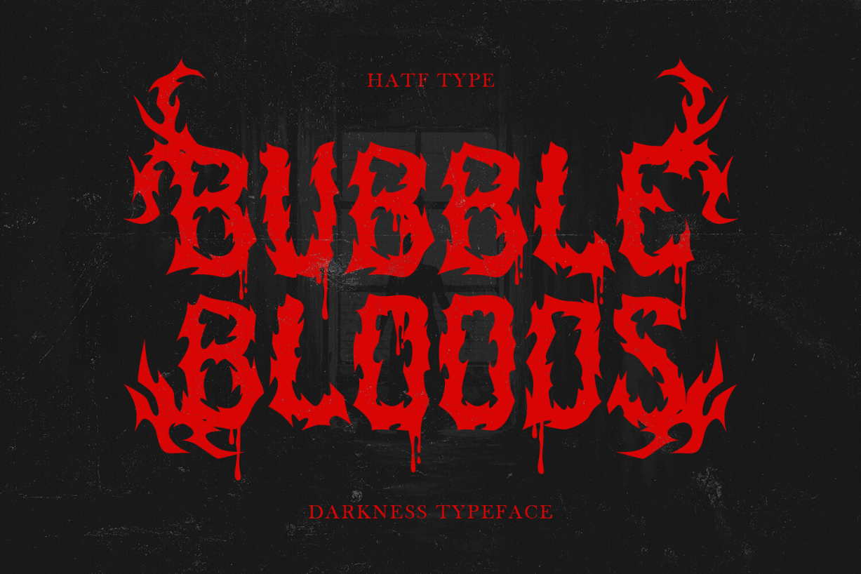 Bubblebloods Font Poster 1