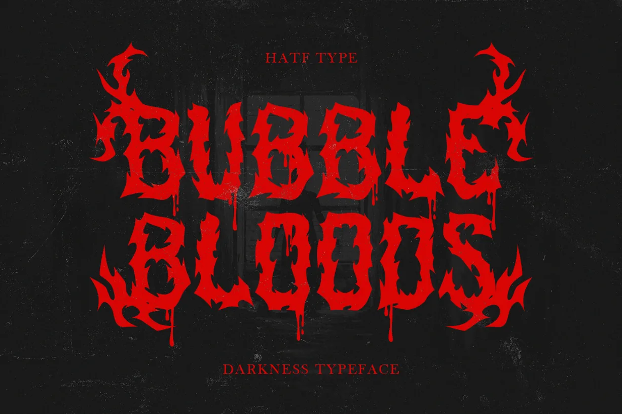 Bubblebloods Font Poster 1