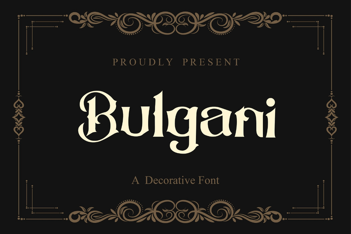 Bulgani Font Poster 1